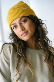 Bright Gold Alpha Beanie