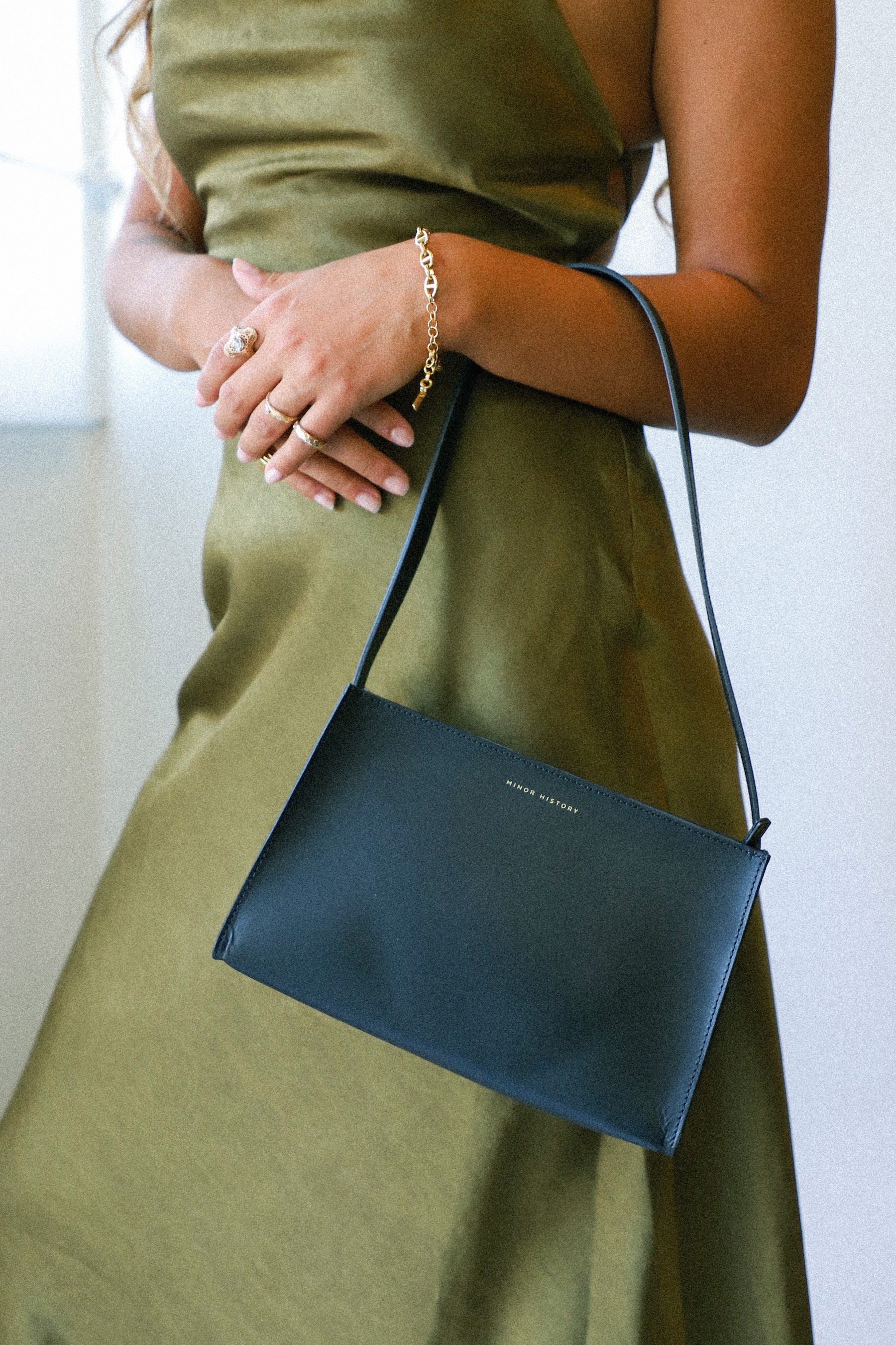 Black Line Shoulder Bag