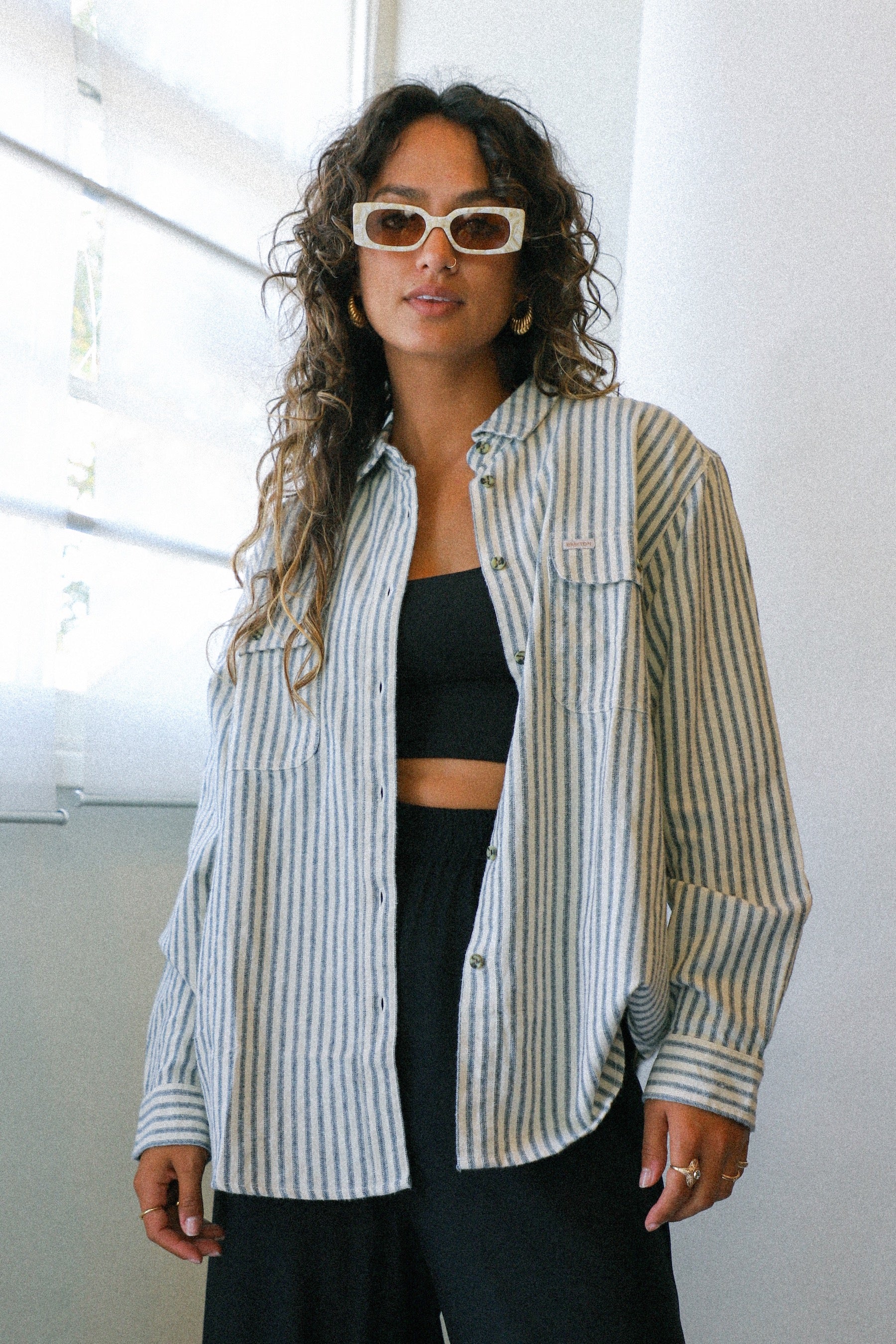 Dove Stripe Bowery Flannel