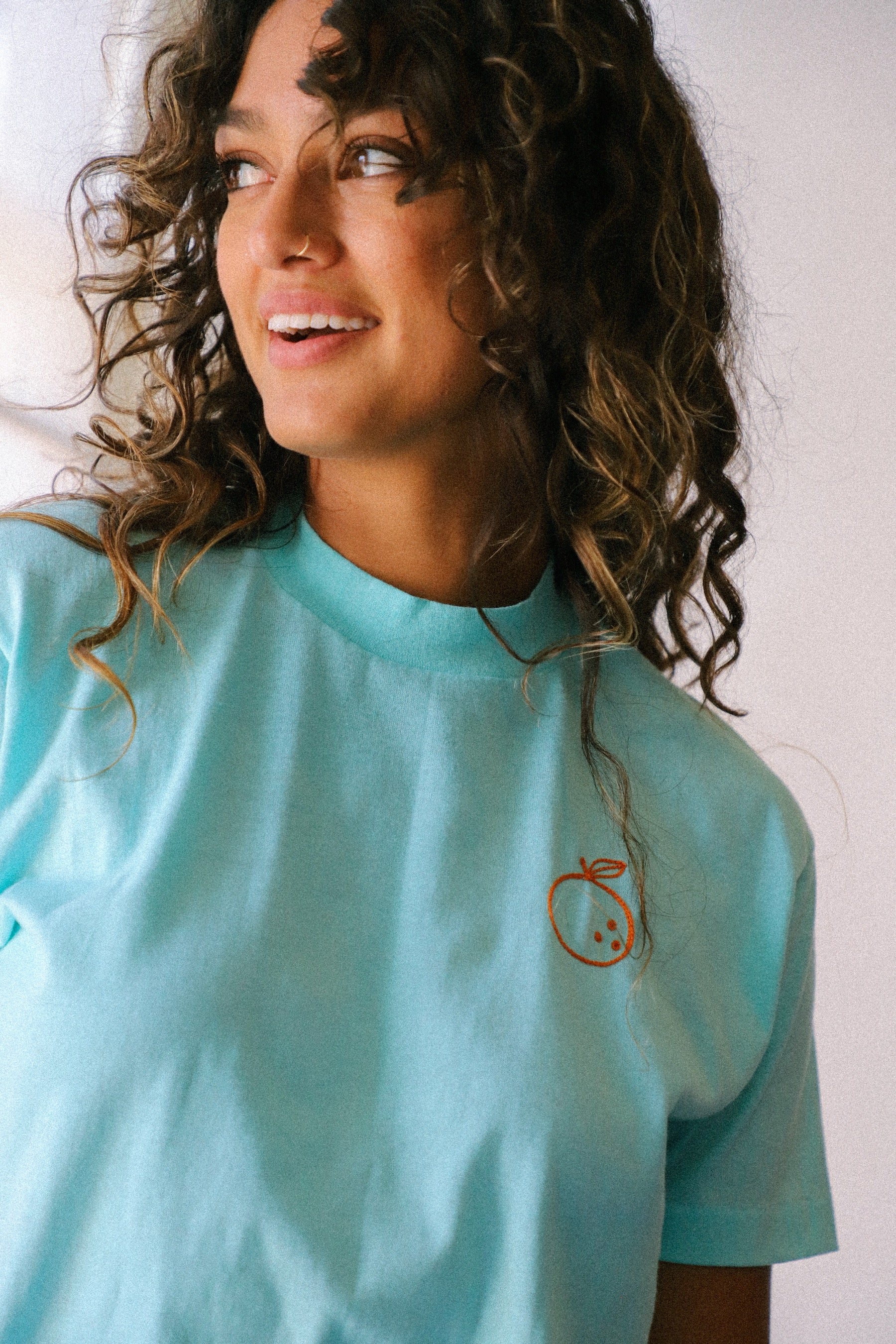 Prism X Large Lemonade Turquoise Orange Tee