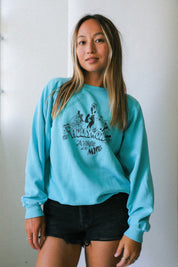 Turquoise Hollywood Movies Sweatshirt