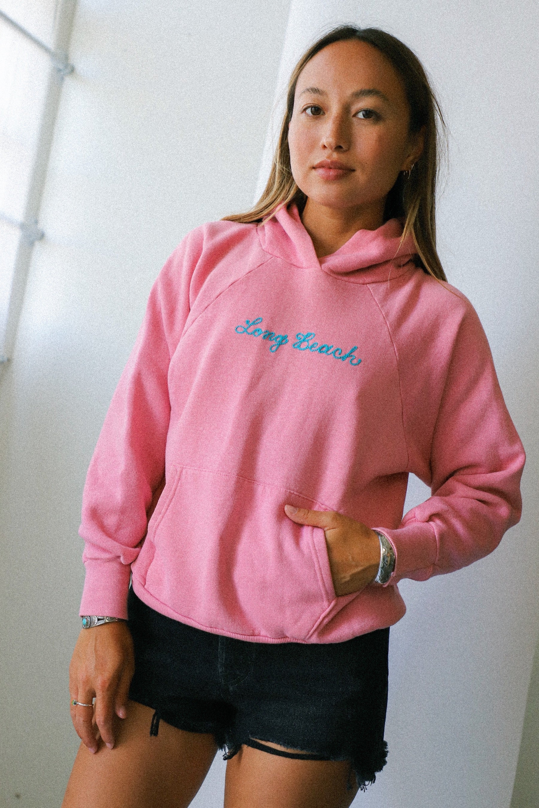 Prism X Large Lemonade Pink Long Beach Hoodie