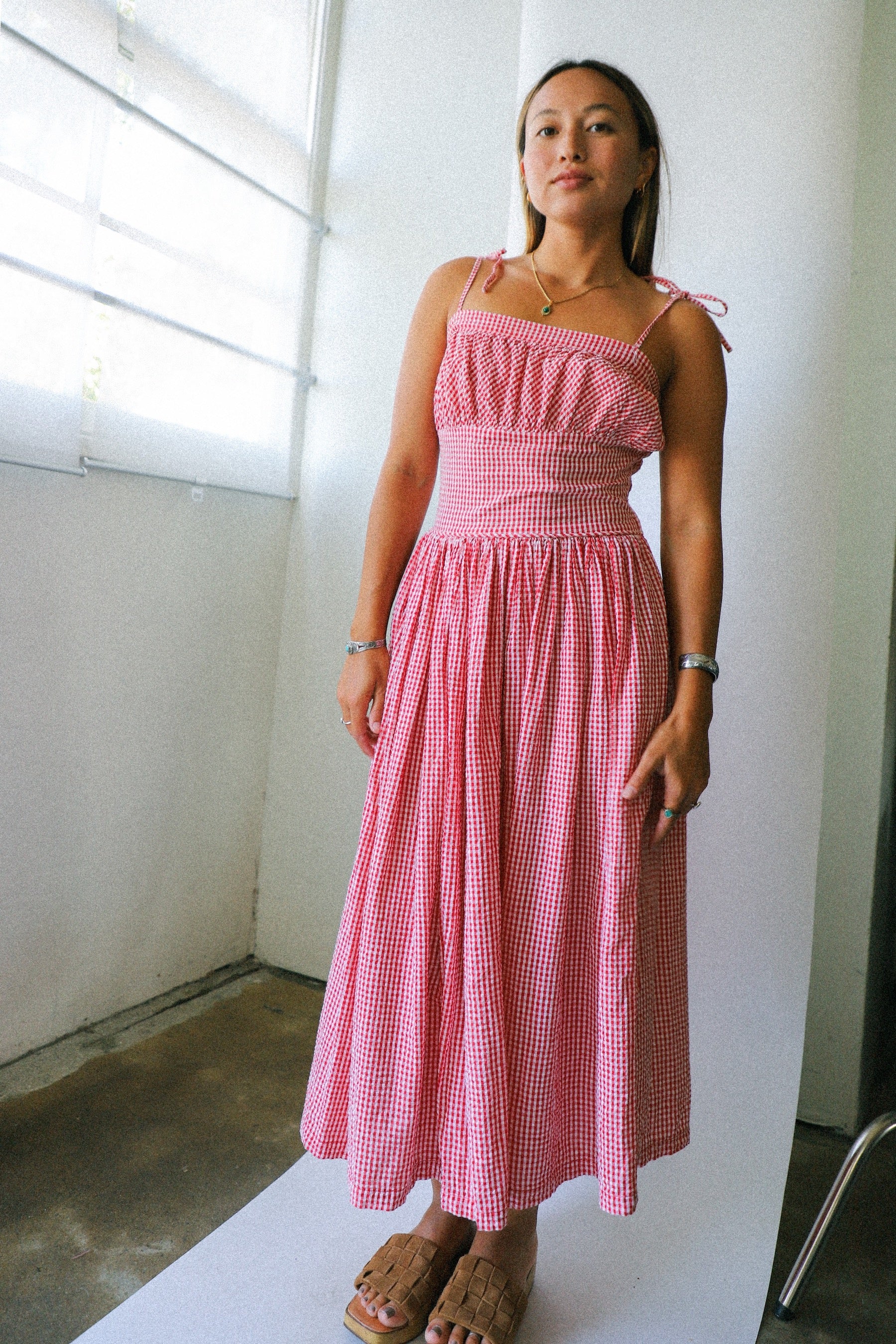 Handmade Red Gingham Dress