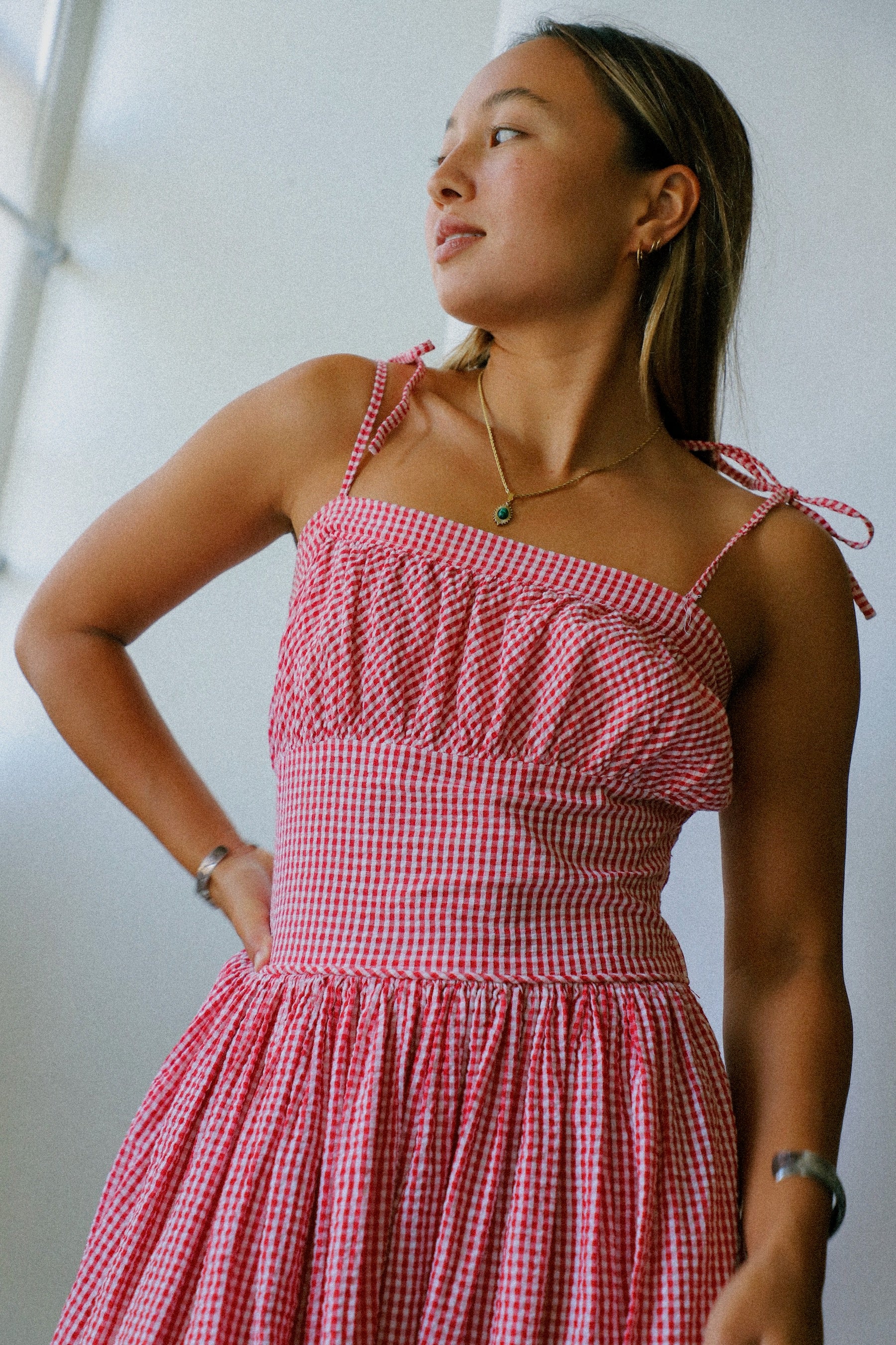 Handmade Red Gingham Dress