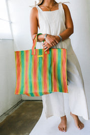 Orange + Green Eternity Tote