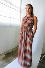 Maya Stripe Jean Dress