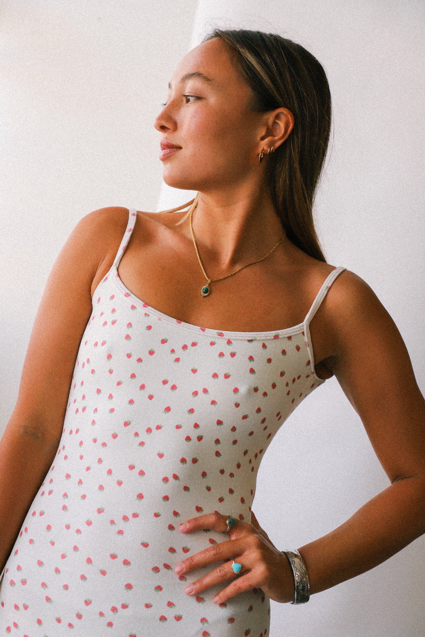 Strawberry GiForce Terry Short Bodysuit