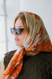 Orange Dancer Scarf