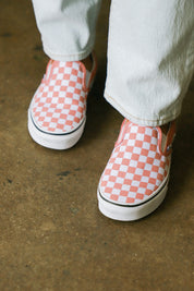 Rosette Checkerboard Slip-On