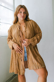 Brown Stripe Kimono