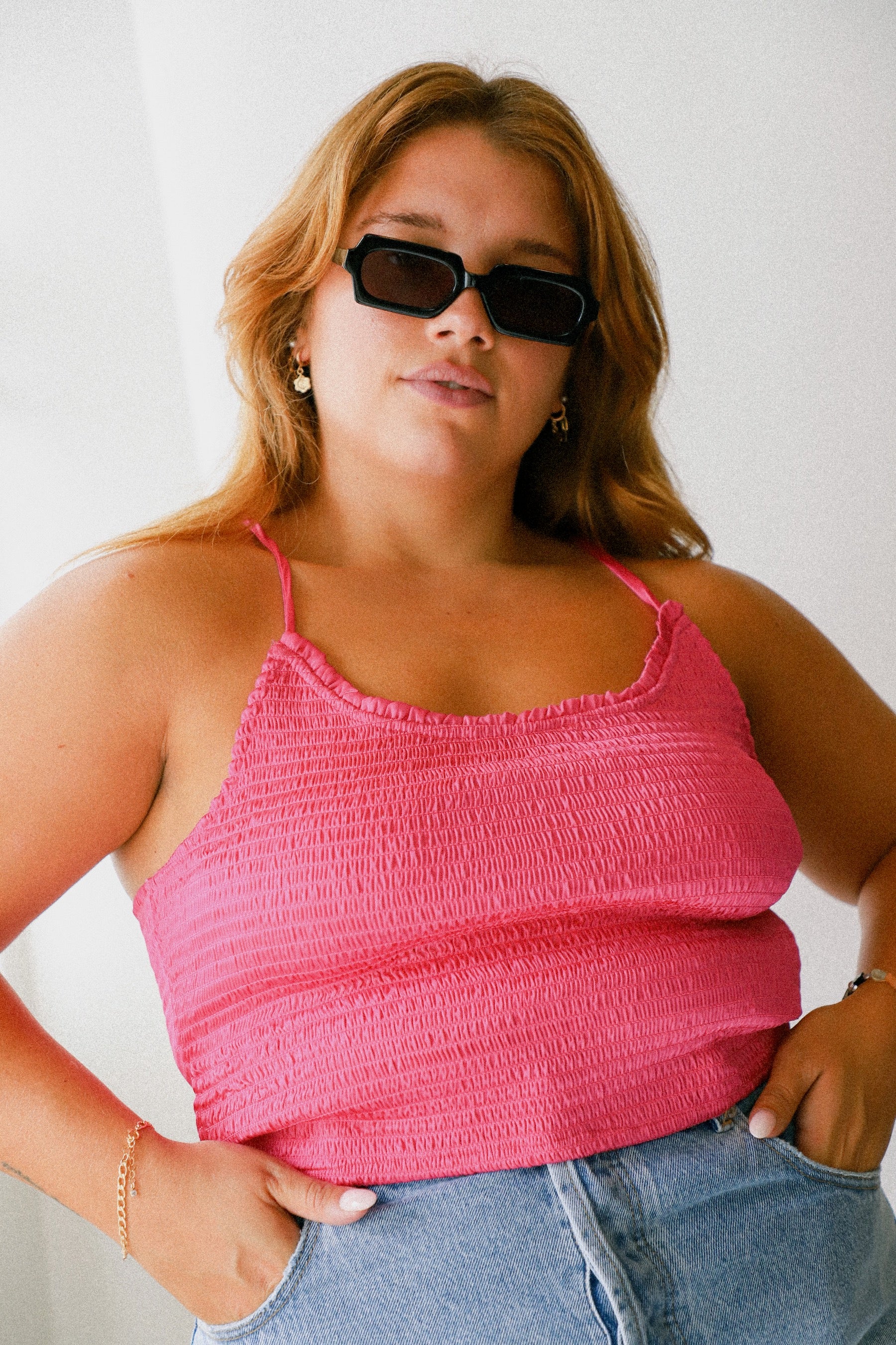 Fuschia Right On Time Cami