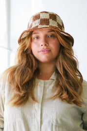 Checkered Summer Bucket Hat