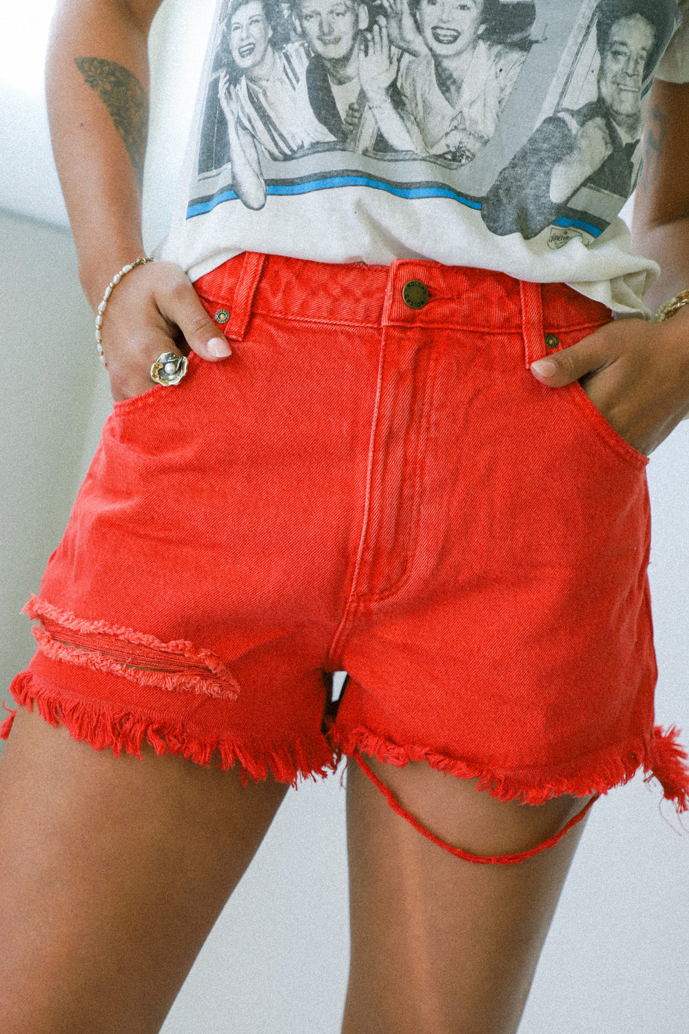 Layla Red Dusters Short