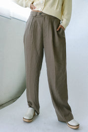 Brown Silk Joseph Tousers