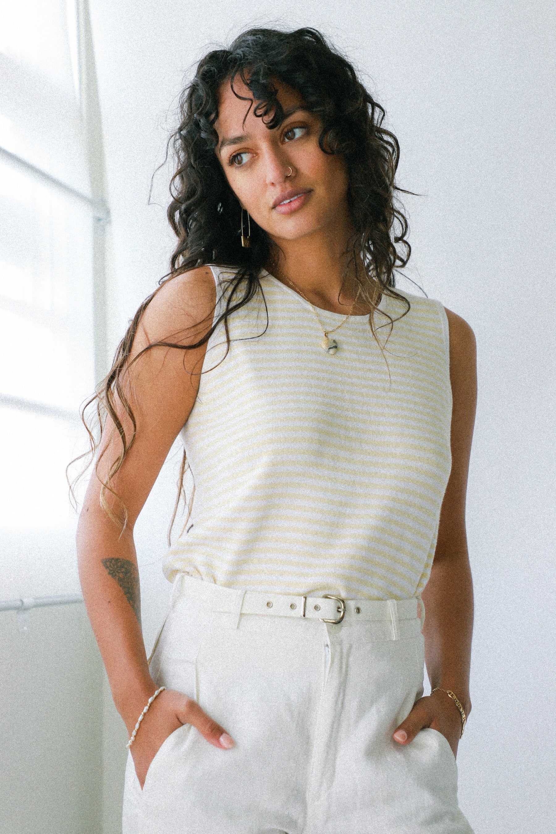 Jeanne Pierre Striped Tank