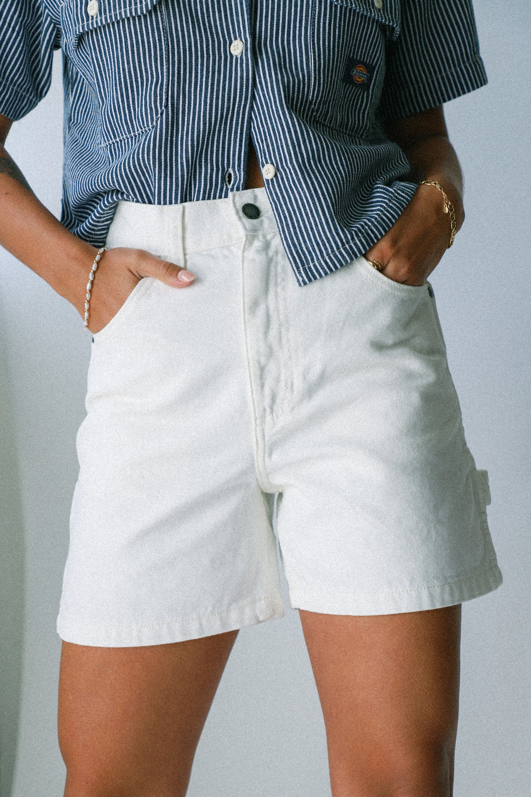 Stonewashed Cloud Canvas Short