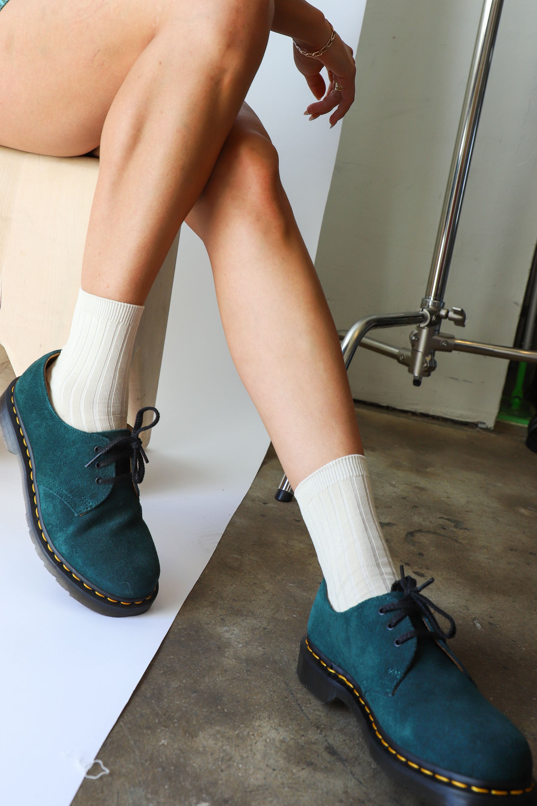 Racer Green Suede 1461 Oxford