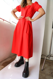 Tomato Red Naomi Dress