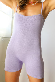 Lilac Knit Unitard