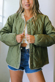 Military Olive Flight Padded Jacket