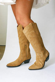 Tan Suede Agency Boot