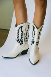 Bone + Black Norva Boots