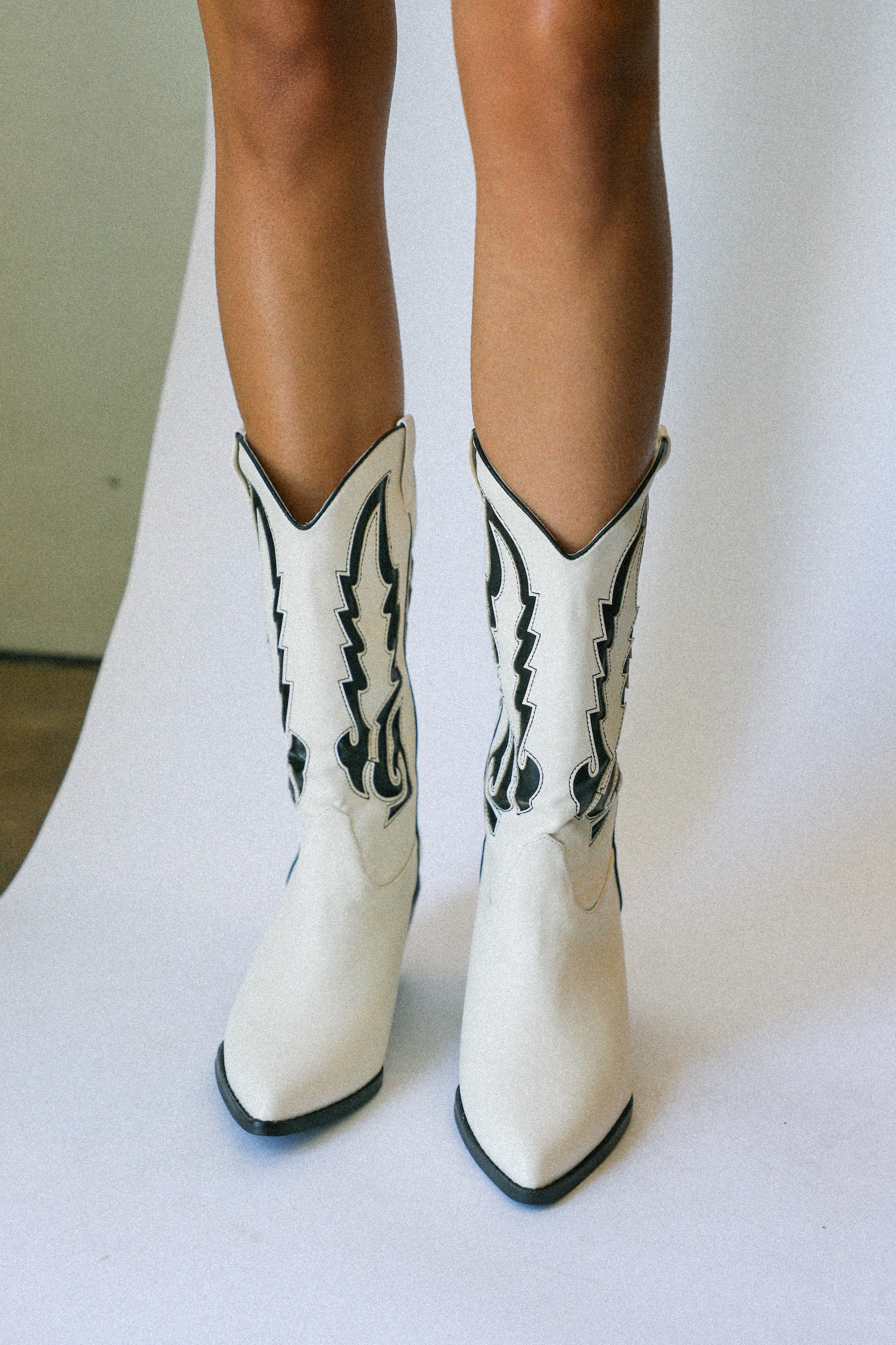Bone + Black Norva Boots