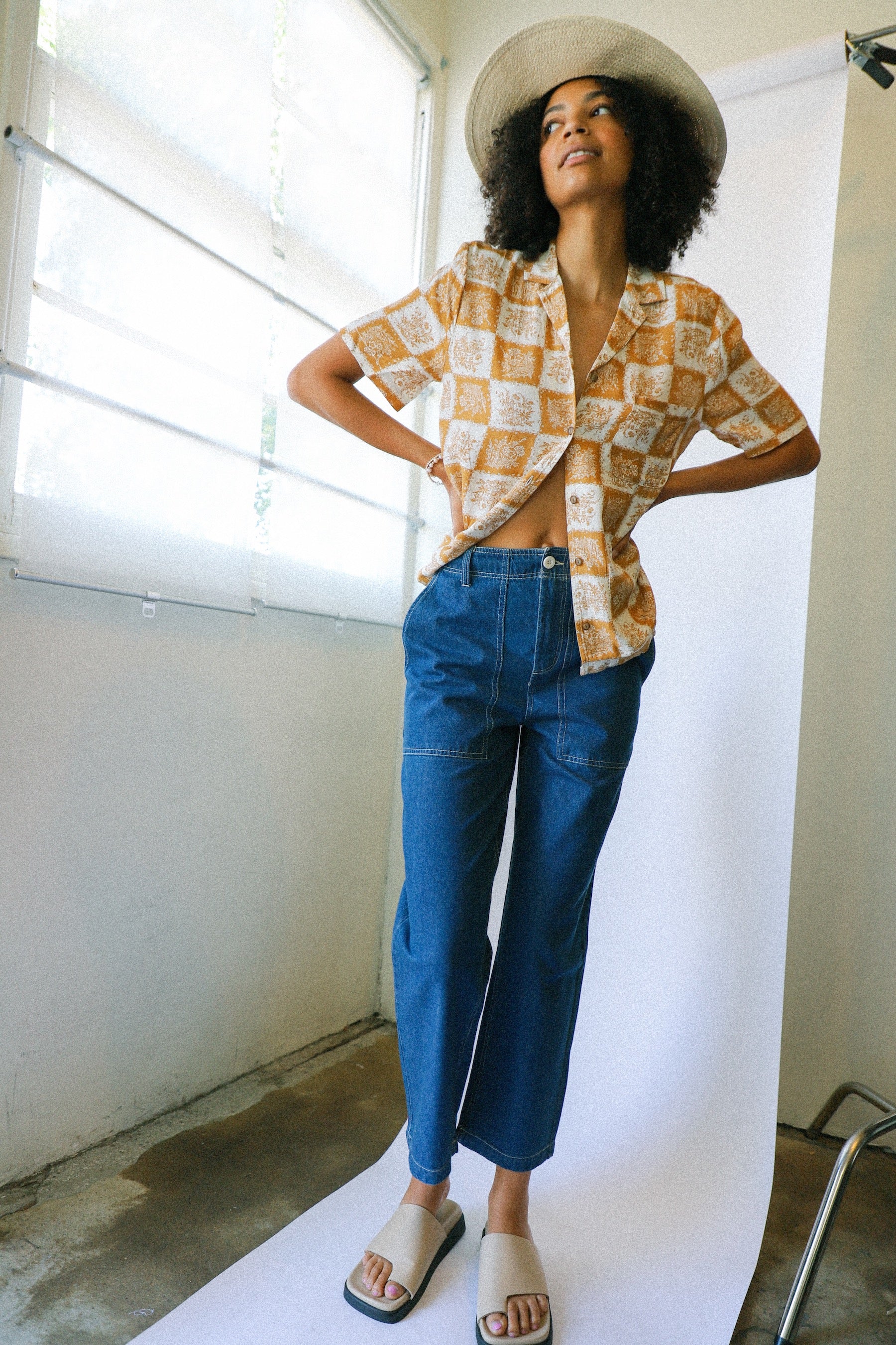 Medal Bronze Patchwork Bunker Shirt