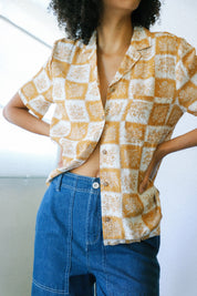 Medal Bronze Patchwork Bunker Shirt