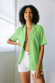 Sun Green Gingham Bunker Shirt
