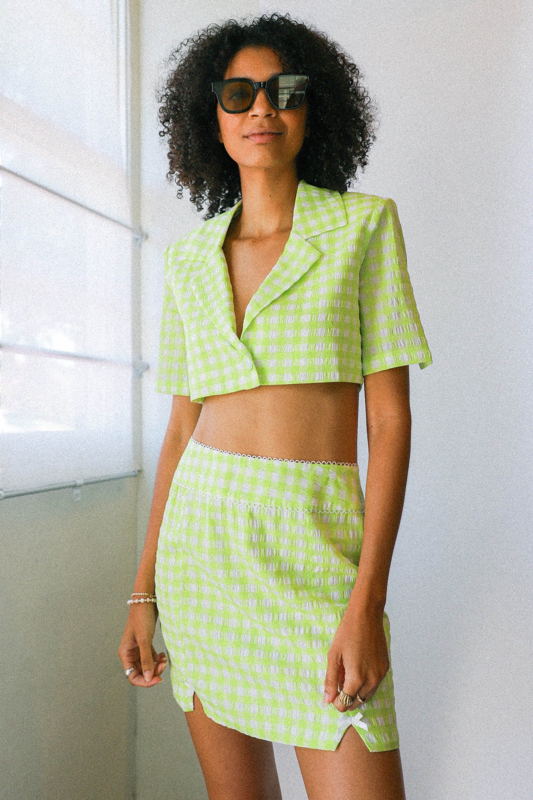 Green Maureen Mini Skirt