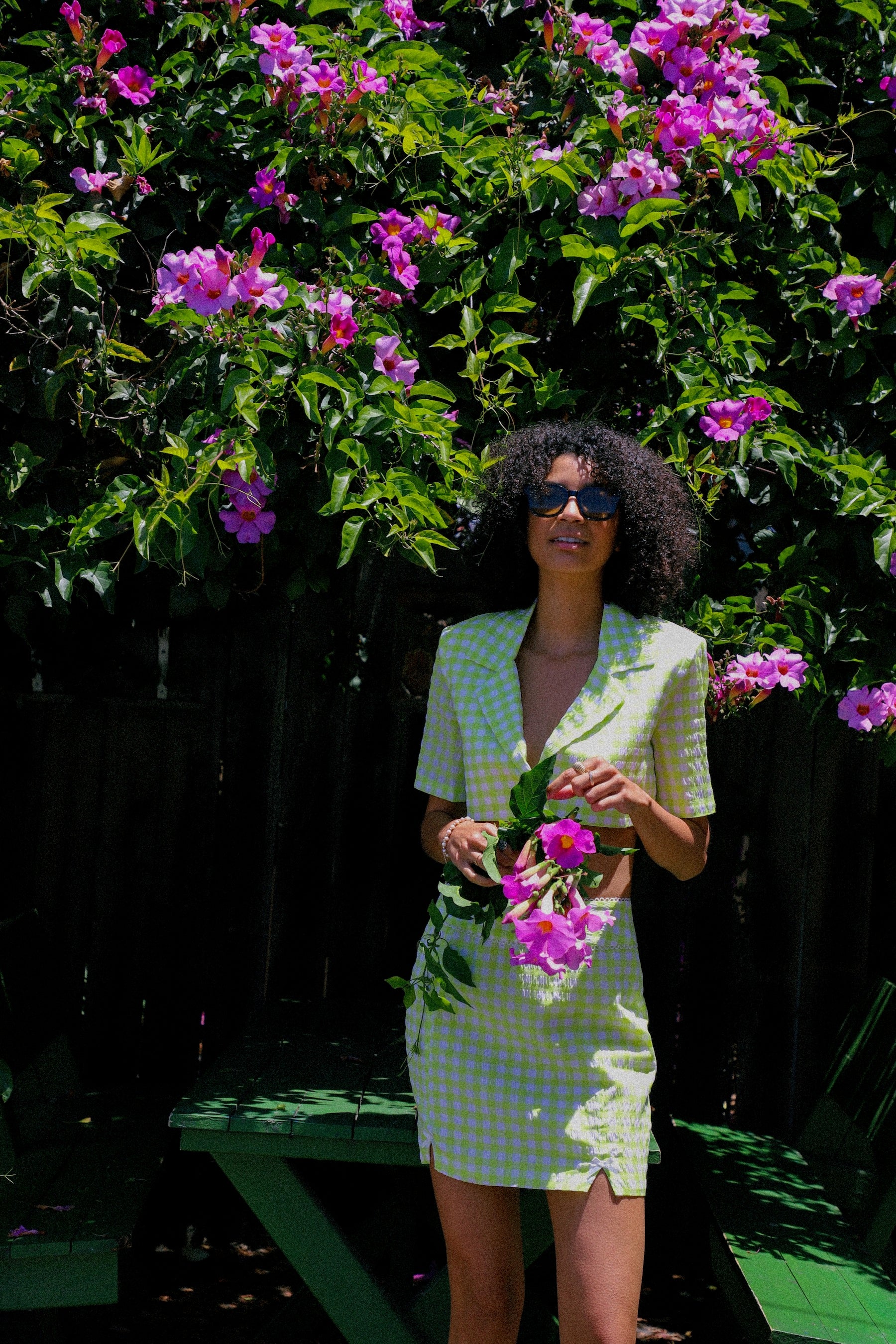 Green Maureen Mini Skirt