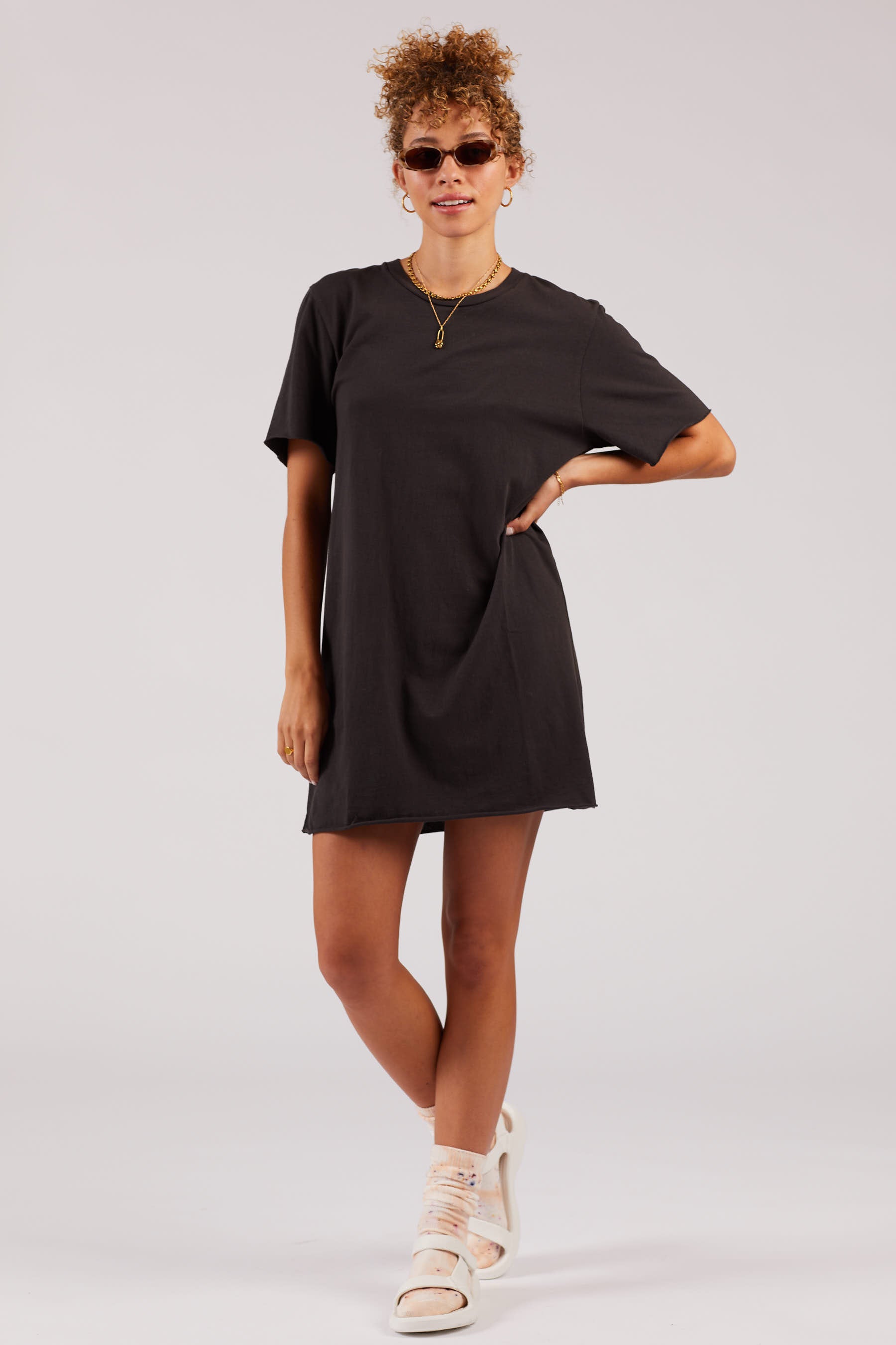 Black Zepplin Tee Dress