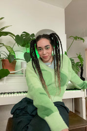 Palm Green Suburban Sweater