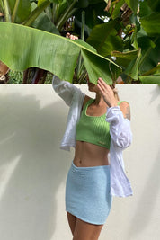 Baby Blue Mini Skirt