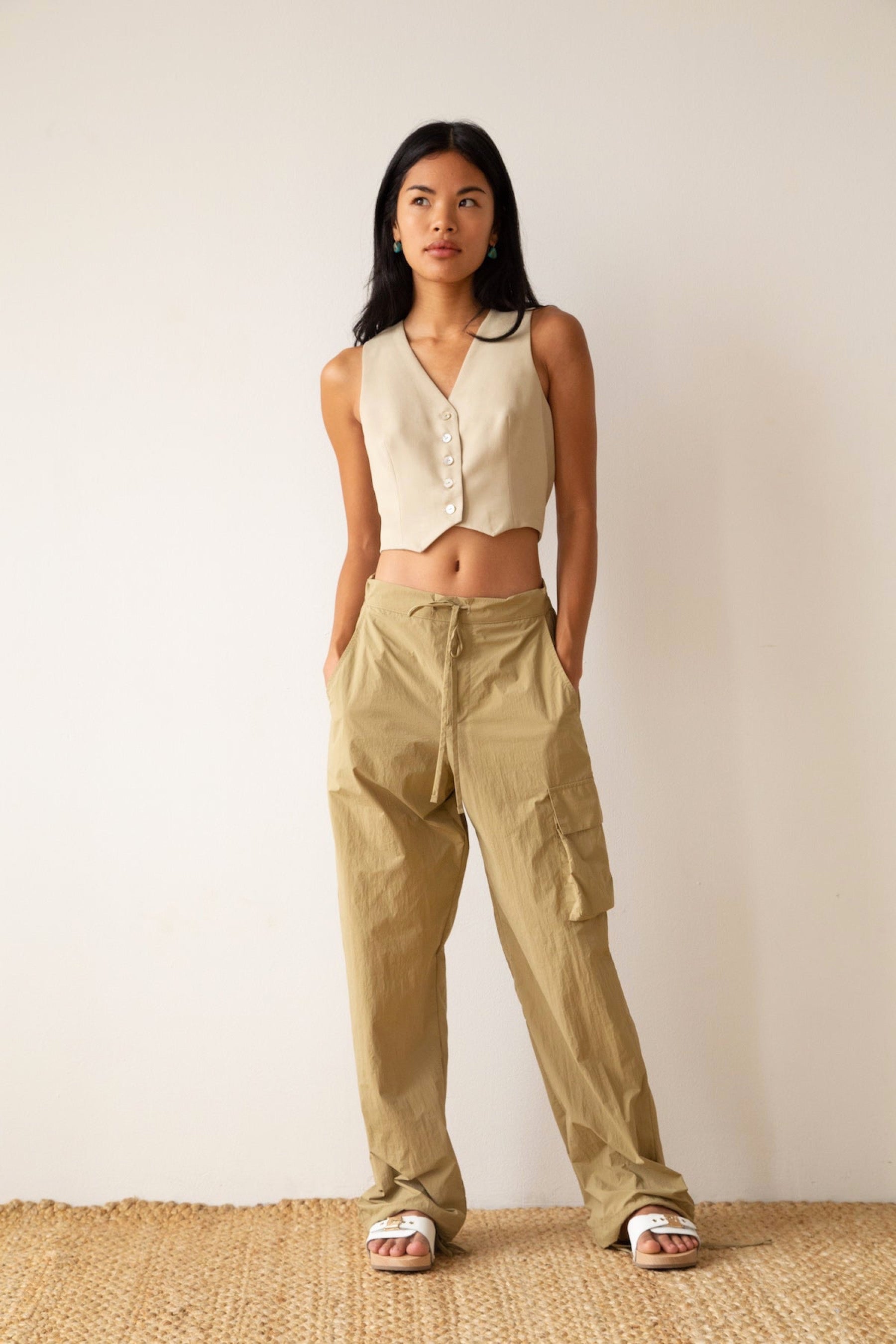 Lychee Nylon Cargo Pant