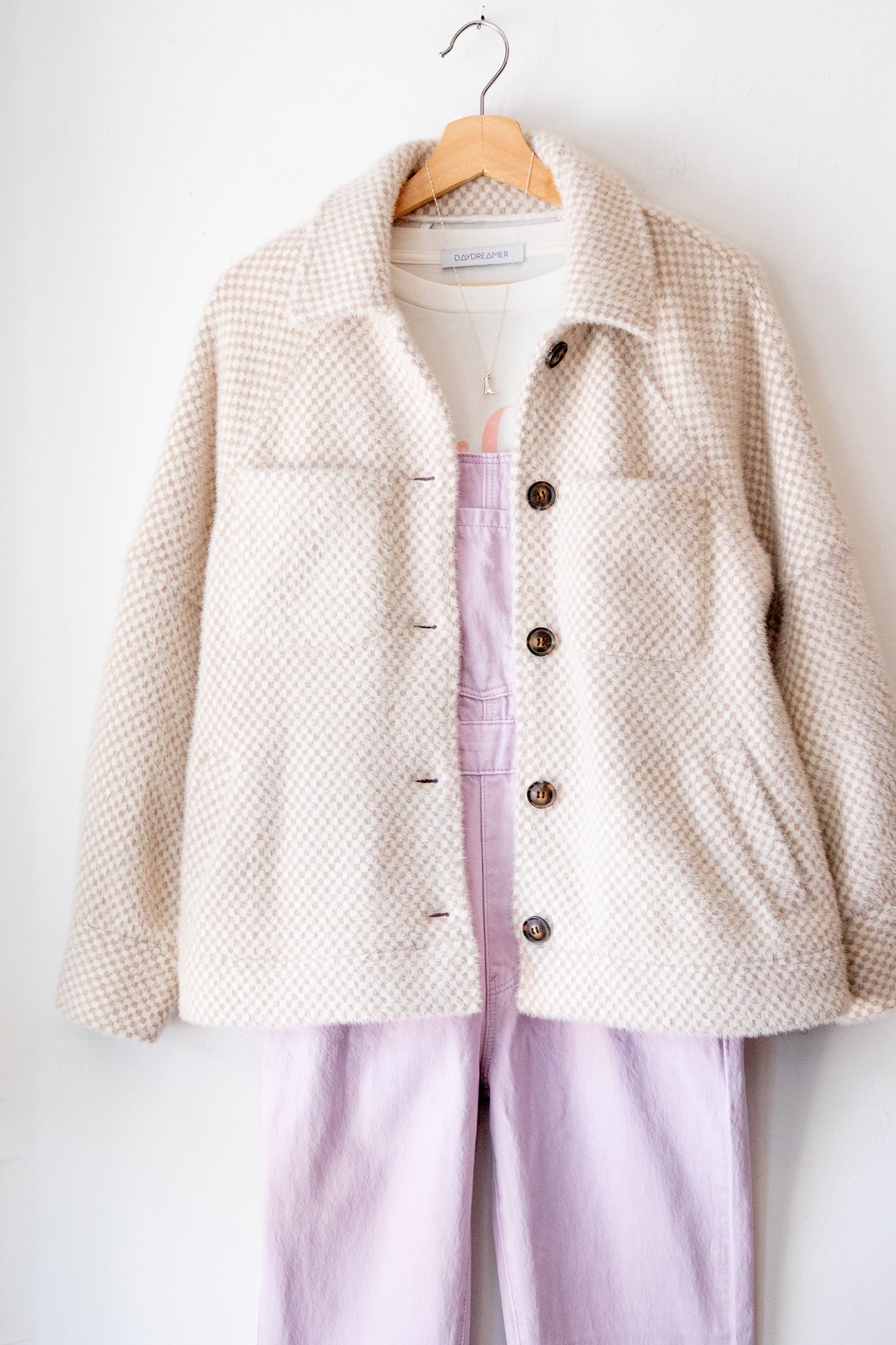 Lydia Check Oversized Jacket