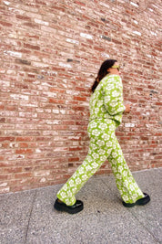 Olive Happy Hawaii Knit Pant