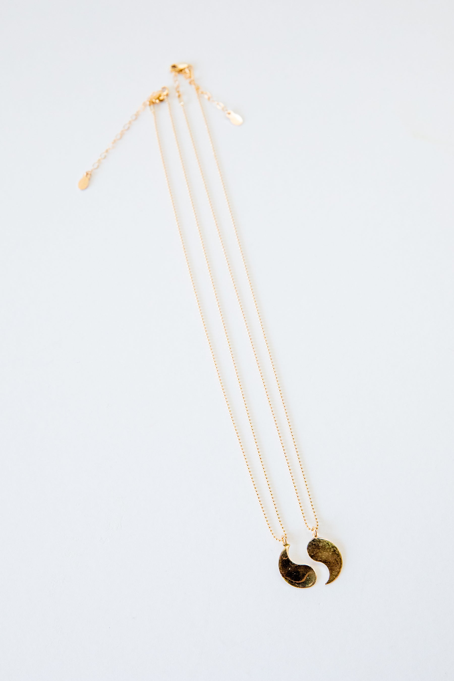 Gold Yin Yang Necklace Set