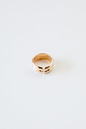 Gold Double Val Ring