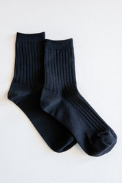 True Black Her Socks