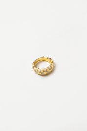 Cream + Gold Libby Ring