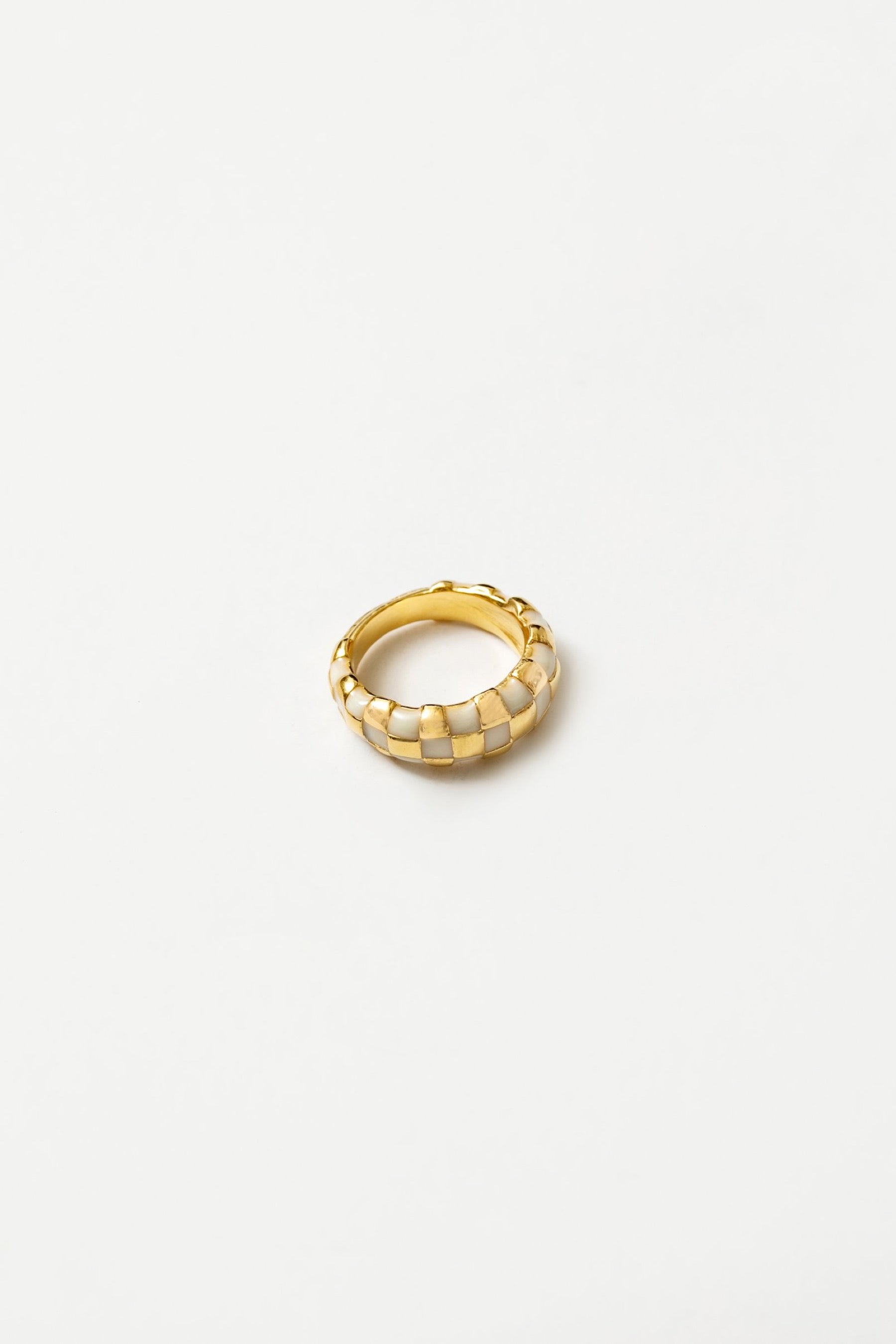 Cream + Gold Libby Ring