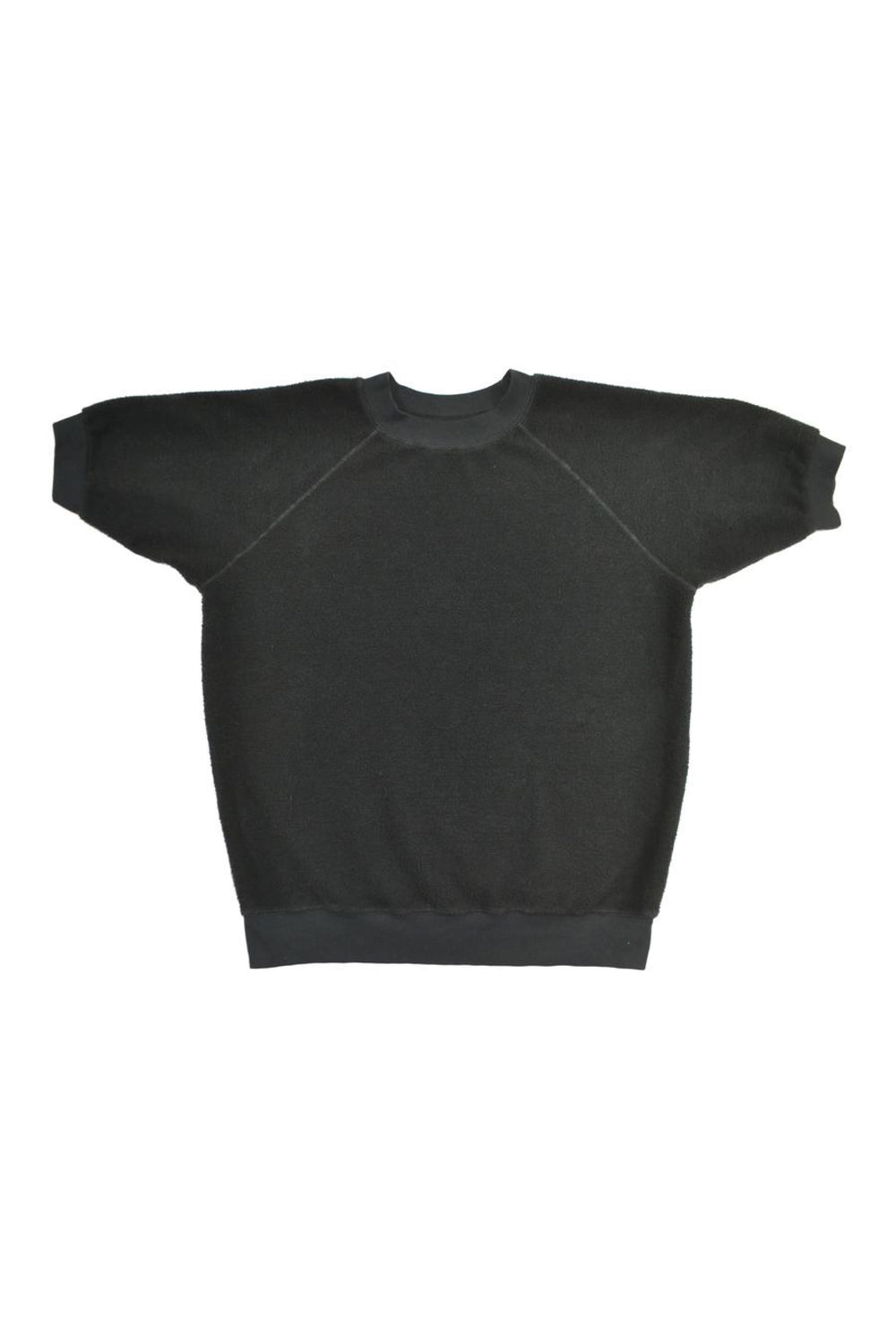 Black S/S Sherpa Raglan Sweatshirt