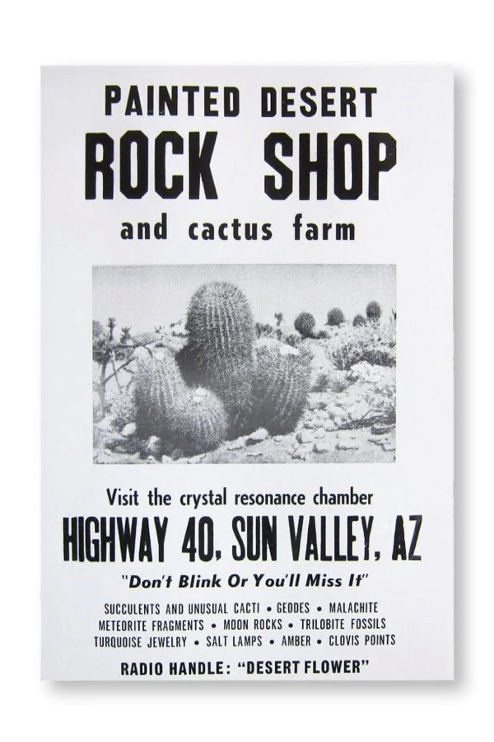 Rock Shop Roadside Poster