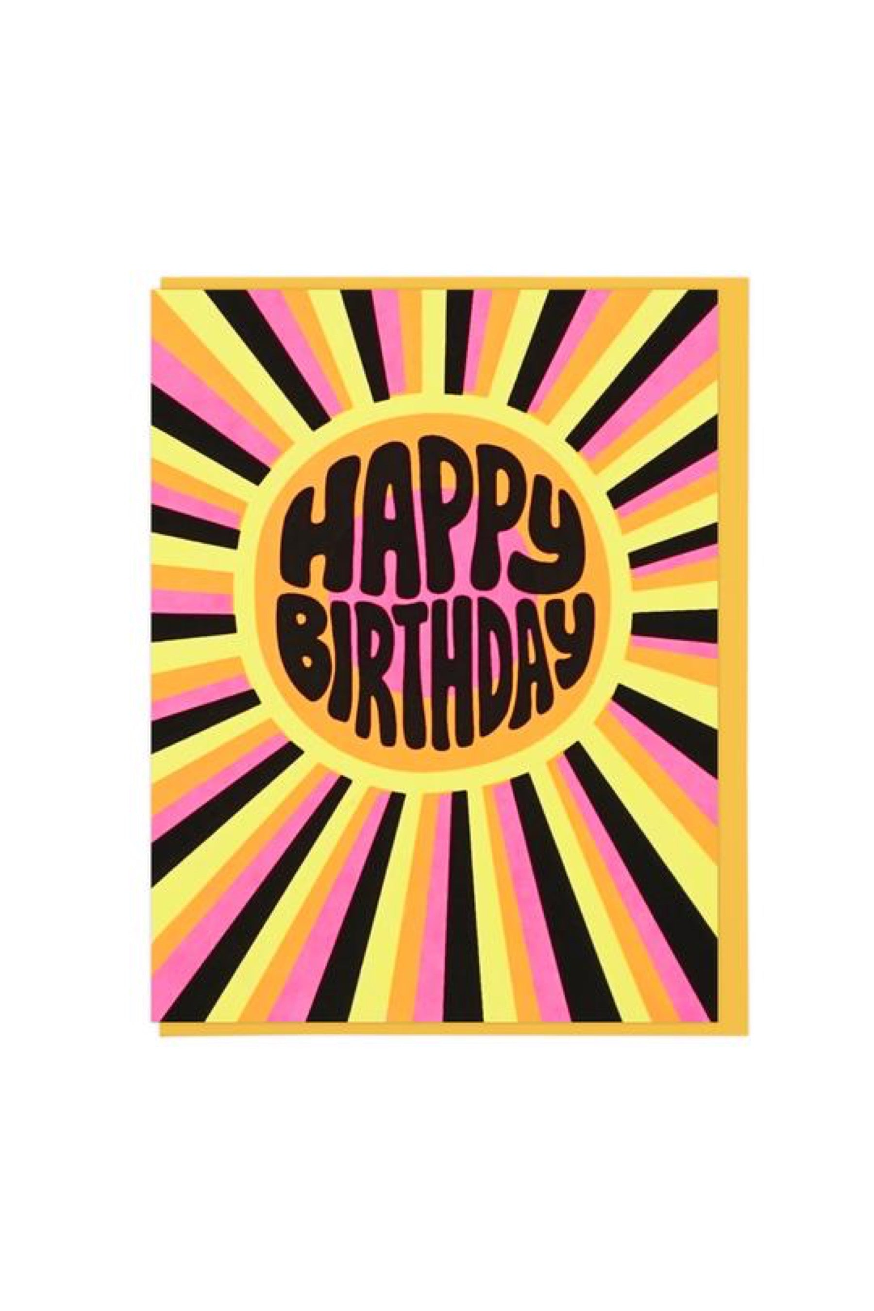 HBD Sunburst Card