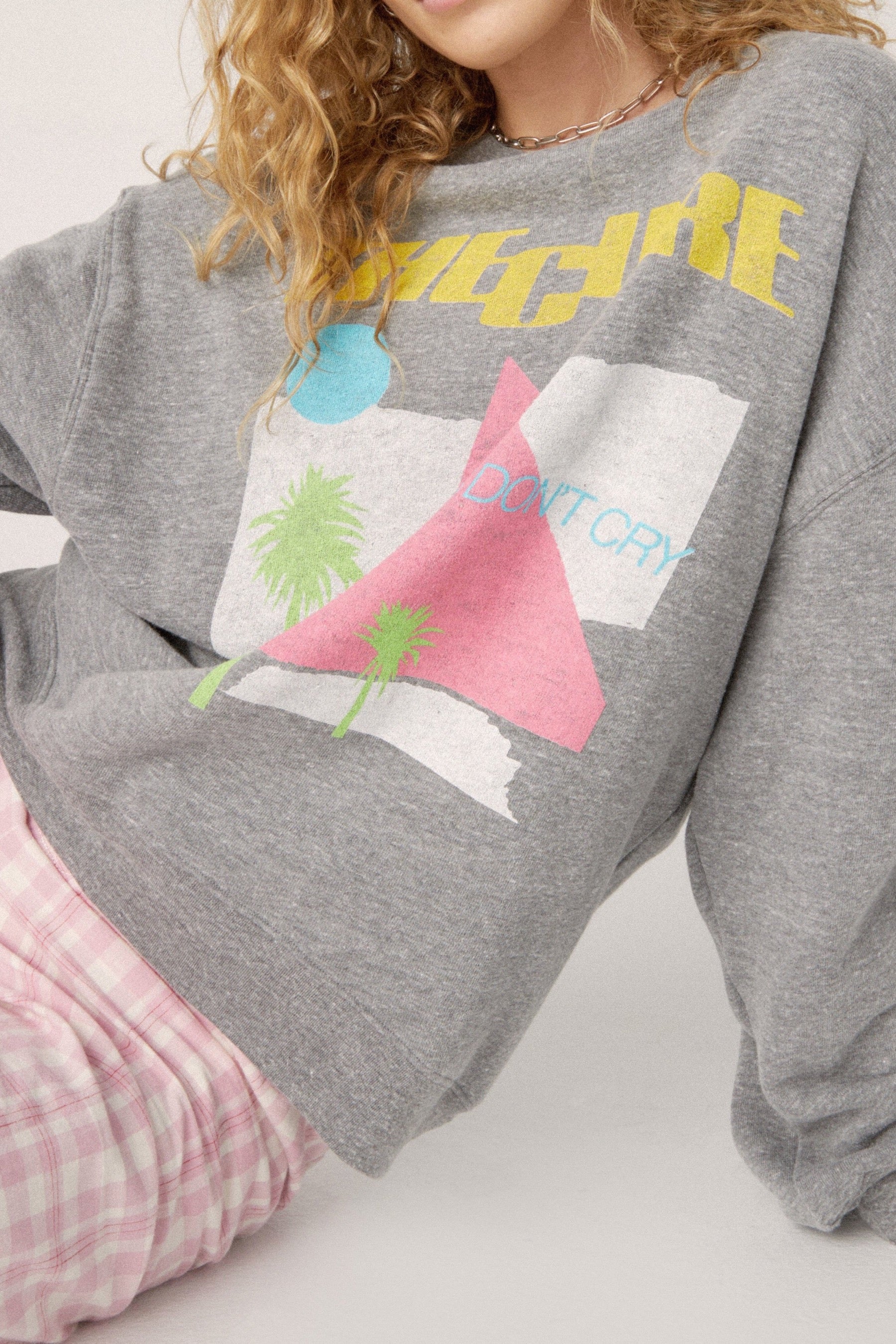 The Cure Boys Don't Cry Oversized Sweatshirt