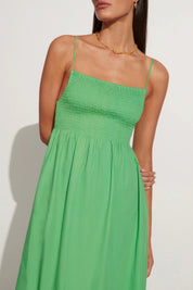 Green Bryssa Midi Dress