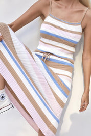 Sky Boxy Stripe Riya Top