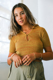 Spacedye Keyhole Polo